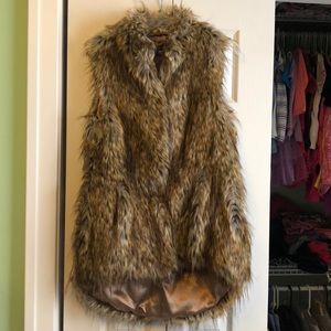 French Connection faux fur vest